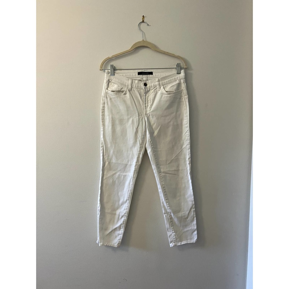 j brand white skinny jeans size 25